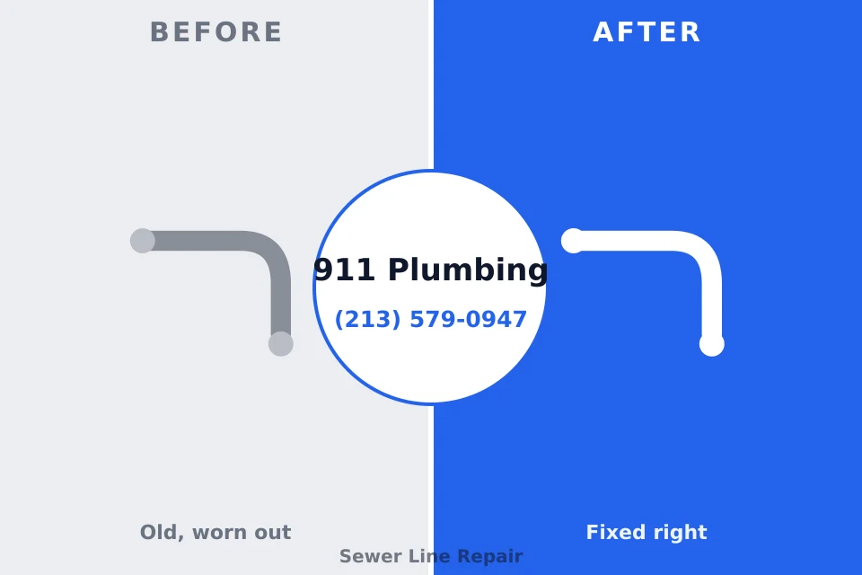 Before and after: plumbing company Roxborough Park, CO